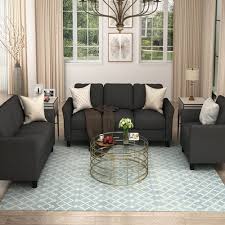 polyester blend 3 pieces sofa set