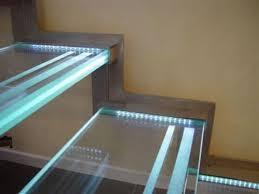 Bespoke Glass Led Staircase Glass