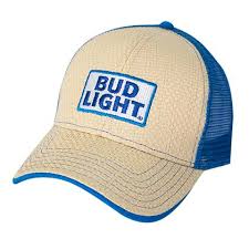 Official Bud Light Straw Baseball Hat Buy Online On Offer