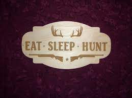 Sign Wooden Hunting Wall Decor