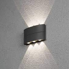 Wall lights are a more stylish option that will provide. Stream Outdoor Led Up Down Wall Light Anthracite Online Lighting