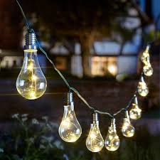 Solar Powered Eureka Lightbulb String Light 10 Smart Garden