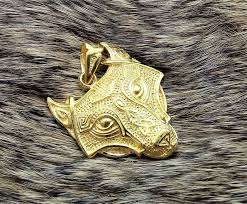 fenrir wolf pendant sterling silver 925