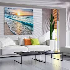 Sunset Canvas Print Ocean Wall Art