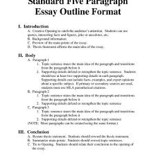 Writing And Essay Outline The Writing Center Regarding College