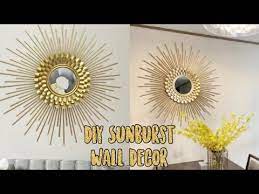 Easy Diy Sunburst Mirror Wall Decor