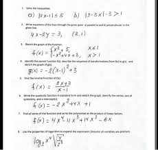Solved Solve The Inequalities A X