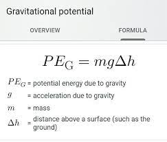 Gravitational Potential Energy Formula