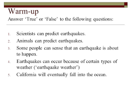 Unit 5 Earthquakes January 4 Th 5 Th Objective Intro