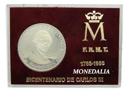 1988 - BICENTENARIO CARLOS III - PLATA - FNMT | Monedalia.es