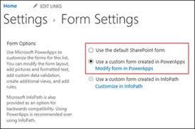 a sharepoint list form with powerapps