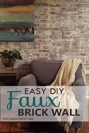 The Whimsy House Faux Brick Wall Diy