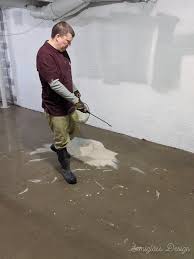 how to refinish concrete floors in a