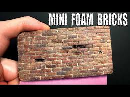 Paint Realistic Bricks From Styrofoam