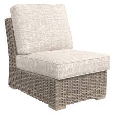 Shop ashley furniture homestore online for great prices, stylish furnishings and home decor. Beachcroft Armless Chair With Cushion Beige Outdoor By Ashley Target