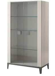 The most common curio cabinet light material is wood. Alf Italia Mont Blanc Curio Cabinet International Design Center
