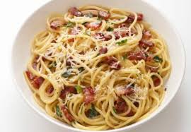 3/4 cup good black olives, such as kalamata, pitted and diced Ina Garten Pasta Carbonara In The Simplest Recipe And Cooking Method Tourne Cooking Food Recipes Healthy Eating Ideas
