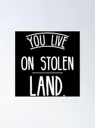You live on stolen land" Poster by Beautifultd | Redbubble
