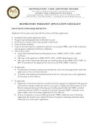 Agreeable Resume For Respiratory Therapist For Your Respiratory