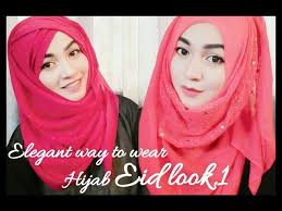 eid hijab style tutorial part 1