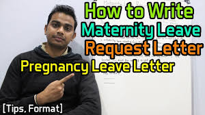 how to write maternity leave request