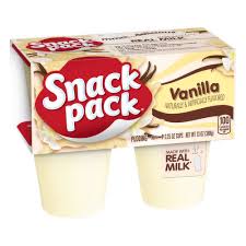 snack pack pudding vanilla