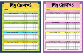 Free Printable Chore Charts For Kids Fab N Free