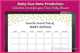 Start a baby guessing game with babyhunch.com! Baby Due Date Prediction Calendar Game