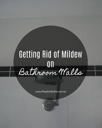 getting rid of mildew on bathroom walls