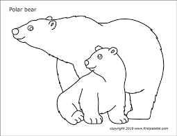 Polar Bear Free Printable Templates Coloring Pages