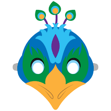 Peacock Mask Template Free Printable Papercraft Templates