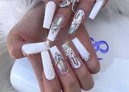 In spite of the colorful nails, white nail designs play an important role in spring. 32 Extraordinary White Acrylic Nail Designs To Finish Your Trendy Look Polish And Pearls