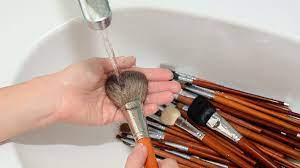 home remes to clean makeup brushes