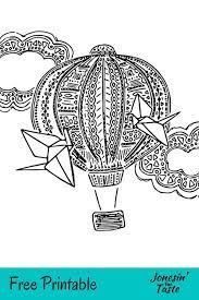 hot air balloon coloring page jonesin