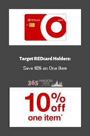 target redcard save 10 on one item