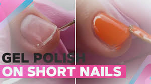 gel polish on short natural nails