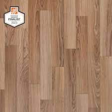 trafficmaster autumn brown oak residential vinyl sheet flooring 12 ft wide x cut to length