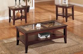 Find just the right set for you! 3 Piece Glass Dark Brown Finish Living Room Table Set Furniture Layjao