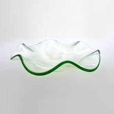 4 1 2 Wavy Glass Dish For Electric And