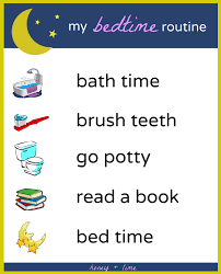 Bedtime Clipart Evening Routine Bedtime Evening Routine