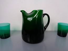 Italian Green Glass Decanter Tumbler