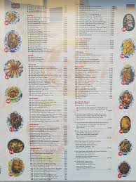 menu picture of royal garden chinese