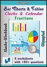 Math Bar Chart Tables Clock Cale Workbook My I Book Store