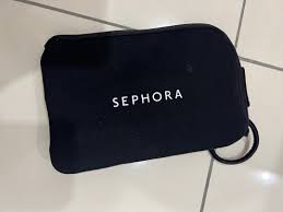 new sephora black sling pouch bag make
