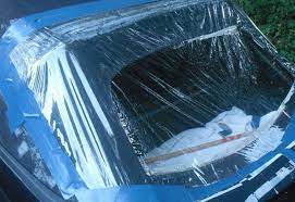 how to cover a broken car window new