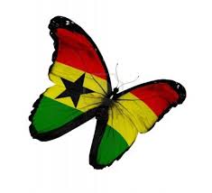 The national flag of ghana was created and first hoisted upon their independence on 6th march 2. Ghana Flag Butterfly Flying Ghana Flag Butterflies Flying Flag Art