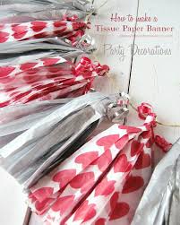 diy tissue paper tassels banner party