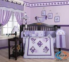crib bedding girl purple baby nursery