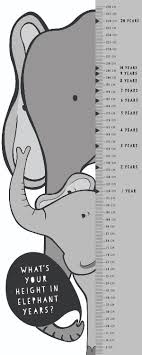 File A Height Chart For Children Based On The Asian Elephant