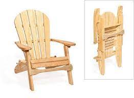 pine wood folding adirondack chair